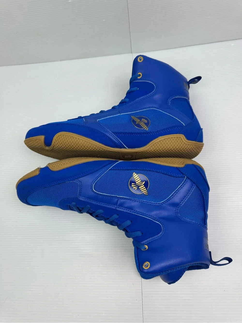 Hayabusa Pro Boxing MMA Sneakers Shoes High Top Men's Size 12 Blue Martial Arts